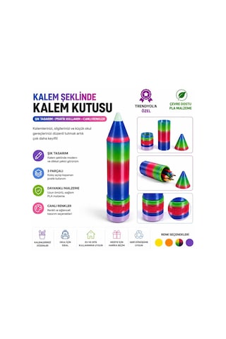 Renkli Kalemlik Çok Renkli - 932356177 Çok Renkli Renkli Kalemlik Çok Renkli - 932356177 Çok Renkli