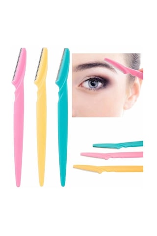 3 Adet Kaş-bıyık-vücut Usturası Kadın-erkek Tıraş Bıçağı Epilasyo