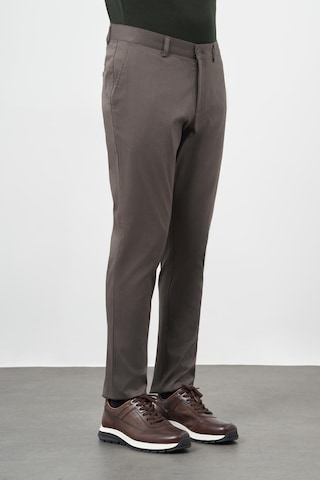 İmza Koyu Haki Düz Armürlü Pamuklu Yan Cep Comfort Fit Casual Pantolon 1003245164 Koyu Haki