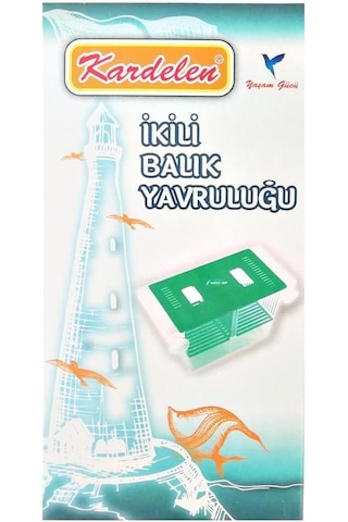 Kardelen İki Bölmeli Büyük Akvaryum Balık Yavruluk 20 x 10 x 10 CM