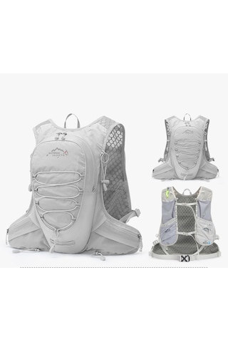 Inoxto 12 L Gri Dağcılık Koşu Bisiklet Omuz Çantası Gri