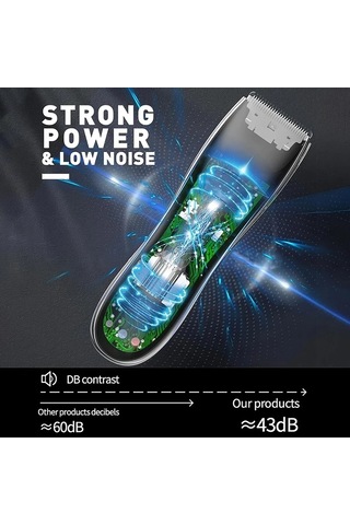 Dashanshop Erkekler İçin Elektrikli Vücut Tıraş Makinesi Black Multifonksiyonel Usb Şarjlı Seramik Bıçak Sessiz Portatif Nazif Hediye