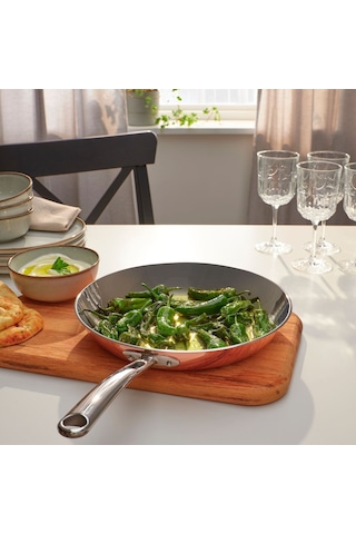 Kızartma Tavası, Bakır-paslanmaz Çelik, 28 Cm Beyaz