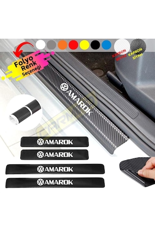 Volkswagen Amarok Kapı Eşiği Sticker (4 Adet) New