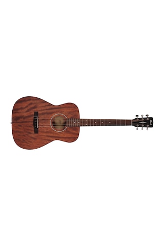 Cort Af510m Op Akustik Gitar Başlangıç/orta Seviye Tamamı Maun Mahogany Gövde, Konser Tipi Küçük Kasa Ve Open Pore Mat Kaplama