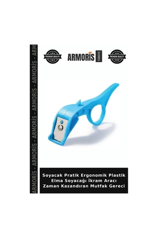 Soyacak Pratik Ergonomik Plastik Elma Soyacağı İkram Aracı Zaman Kazandıran Mutfak Gereci Çok Renkli