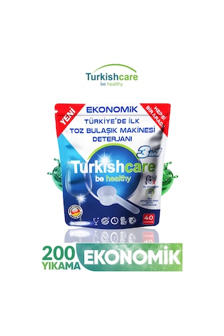 Hepsi Bir Arada Bulaşık Makinesi Deterjanı Toz 40x5 200 Yıkama