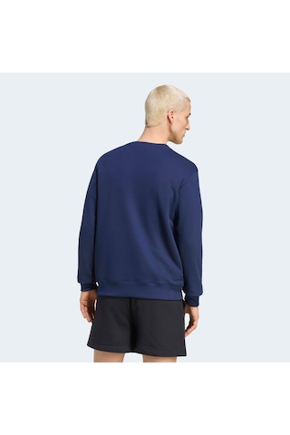 Adidas Trefoil Essentials Crew French Terry Erkek Mavi Sweatshirt Kt2452 545591