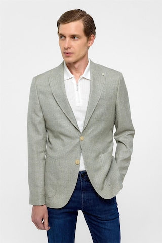 Süvari Su Yeşili Slim Fit Desenli Sivri Yaka 6 Drop Ceket