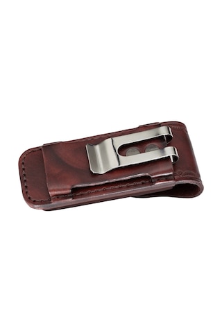 Fallkniven Phel Folding Knife Leather Sheath Deri Kamp Çakı Kılıf Kahverengi