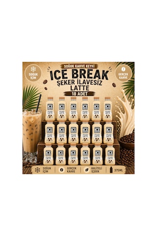 İce Break Şekersiz Soğuk Kahve 18 Adet Diğer