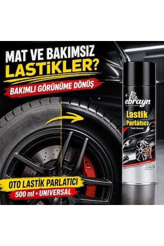 Oto Lastik Ve Tampon Parlatıcı Sprey 500 Ml - Universal