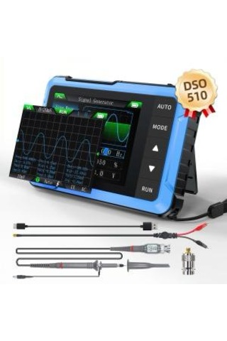 Fnirsi Dso-510 2'si 1 Arada Mini El Tipi Dijital Osiloskop Dds Si