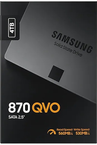 4TB SAMSUNG 870 560/530MB/s QVO MZ-77Q4T0BW SSD