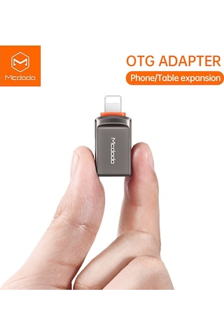 Mcdodo OT-8600 Usb To Lightning Dönüştürücü Soket- Gri