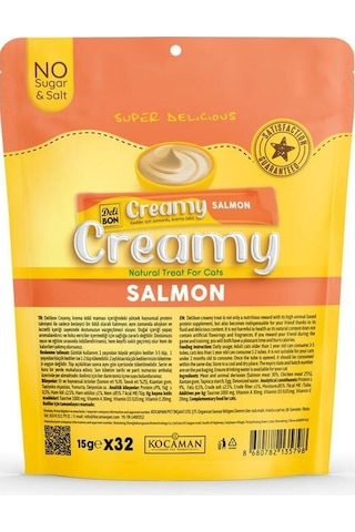 Delibon Creamy Ödül Maması Somonlu 15gr 32li Paket