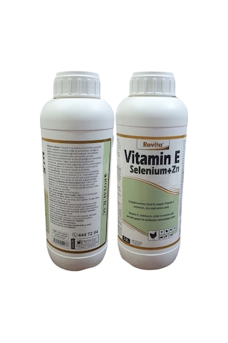 Royal İlaç Vitamin E Selenium + Zn 1 L Kanatlı Hayvanlar İçin Vitamin Ve Mineral Destekleyici Yem