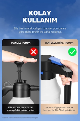 Yeni Model Şarjlı Otomatik Yüksek Basınçlı Oto Araba Yıkama Ve Te