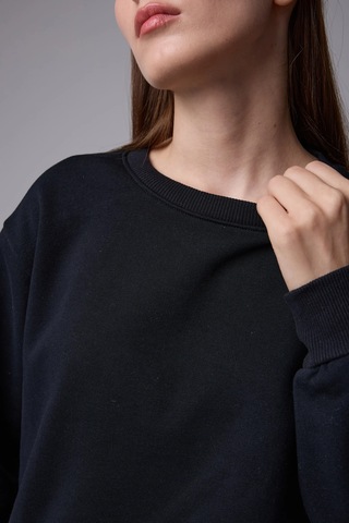 Defys Kadın Basic Sweat Siyah - 747511219 Siyah