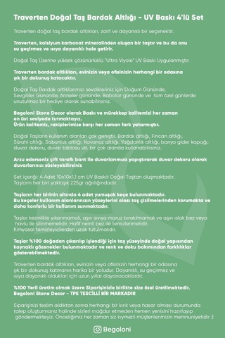 Ayçiçeği Kadınları Temalı Doğal Taş Bardak Altlığı - Stone Coasters Çok Renkli