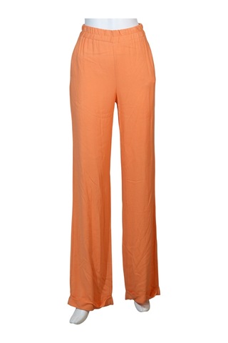 Kadın Keten Pantolon Bat.45070 Turuncu