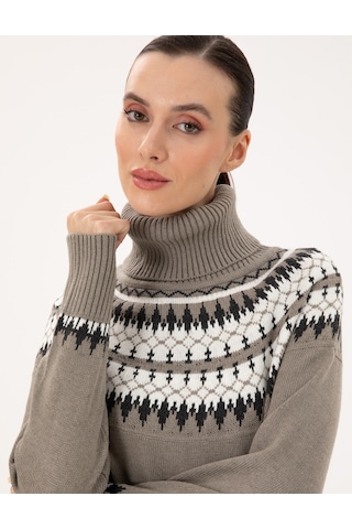 Pierre Cardin Kadın Vizon Kazak /triko 50291034-vr052 Vizon