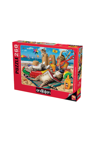 Anatolian Puzzle 260 Parça Kedilerin Plaj Keyfi 3322