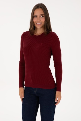 U.s Polo Assn U.s. Polo Assn. G082sz0tk-2226393 Slim Kadın Triko Kazak Bordo