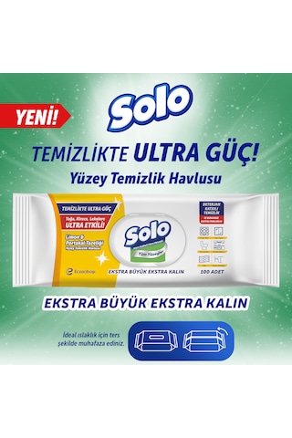 Solo Limon&portakal Tazeliği Yüzey Temizlik Havlusu 12'li