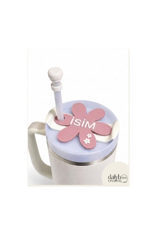 Termos Aksesusarı-termos Süsü-kişiselleştirilebilir Aksesuar- Stnly Quencher Uyumlu Pembe