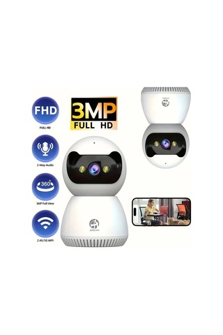 Xuweiwei Joan 3mp Hd Akıllı Güvenlik Kamerası C2t 3mp Tam Renkli Gece Görüşü İki Yönlü Ses Hareket Algılama Uzaktan Kontrol