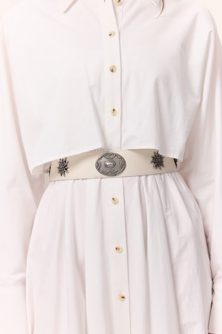 Desen Tokalı Korse Kemer Ekru Ss25kmr00006-02 Ekru