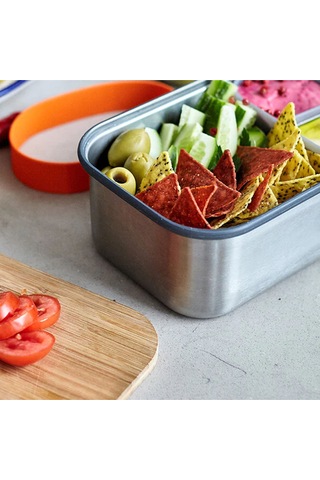 Black Blum Paslanmaz Çelik Sandviç Kutusu, 1.25l Doğal Bambu Kapak, Çevre Dostu, Bpa Içermez Saklama Kapları Yeşil 189437472
