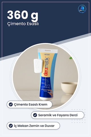 Derz Ürünü Krem Kıvamlı Çimento Esaslı 360 G Seramik Fayans Doğal
