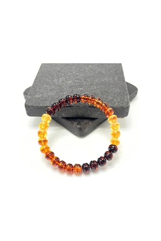 Sertifikalı Damla Kehribar Roleks Bileklik Çok Renkli