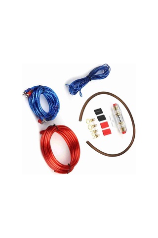 Reedark Araç Ses Güçlendirici Bağlantı Kiti - Sigorta Rölesi İçeren, Yüksek Kaliteli Bakır Alüminyum Tel, Düşük Kayıp, Anti-oksidasyon Pvc, Rca Ses Kablosu