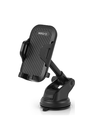 Araç İçi Uzayan Ayarlanabilir Vantuzlu Otomatik Telefon Tutucu - Cam Ve Torpido Için Yüksek Kalite Wch-340