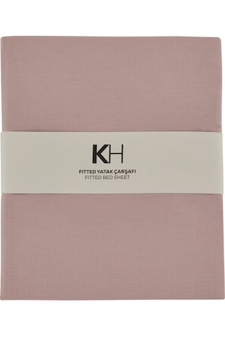 Karaca Home Basic %100 Pamuk Tek Kişilik Lastikli Çarşaf Pudra