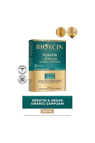 Collagen & Biotin Hacim Şampuanı 300ml + Keratin & Argan Onarıcı Şampuan 300ml Seti