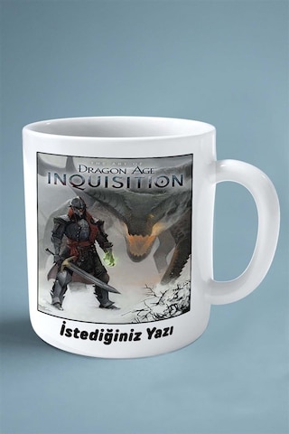 The Art Of Dragon Age Inquisition Oyun Baskılı Kupa Bardak Çift Taraflı Baskı Kişiye Özel Model 5 Çok Renkli