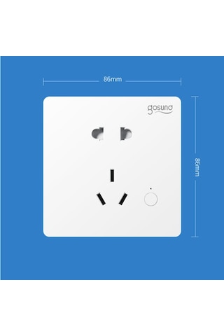 Xiaomi Gosund Akıllı Wi-fi Duvar Soketi Co1-m 2500 W Max Tek Tuşla Anti-dokunmatik Soket Ses Kontrolü Uzaktan Kumanda Zamanlama Anahtarı