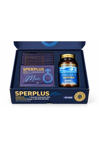 Sperplus Man L-karnitin Koenzim Q10 30 Saşe + Omega-3 30 Kapsül