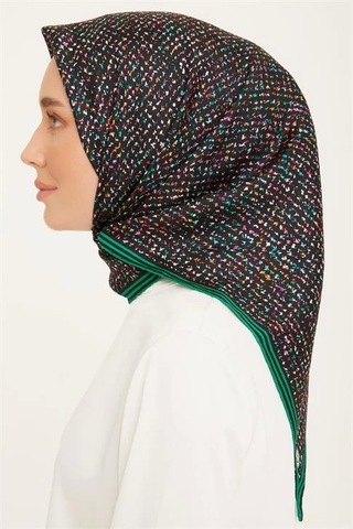 Armine Twill İpek Eşarp 23ka9013 05 Siyah