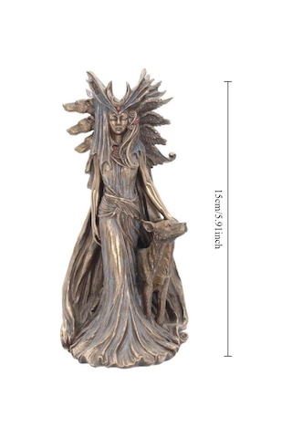 Hekate Sihir Tanrıçası Ve Tazıları 15cm Figür, Reçine