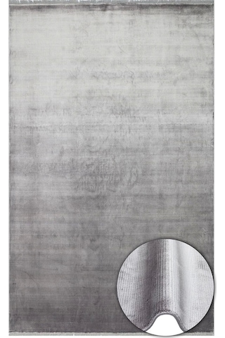 Hoom Rugs Como Nap 01 Antrasit Viskon & Floş Sık Dokuma Modern Salon Halısı Antrasit