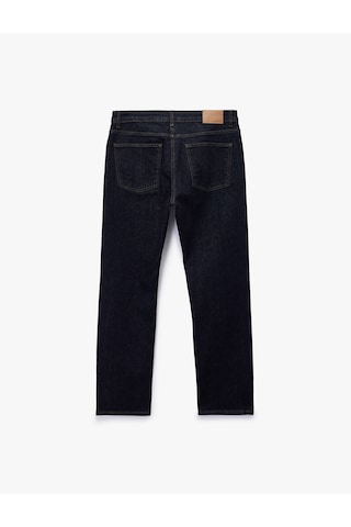 Koton Normal Bel Pamuklu Straight Fit Jean Pantolon - Mark Jean Koyu İndigo 6wam40241nd İndigo