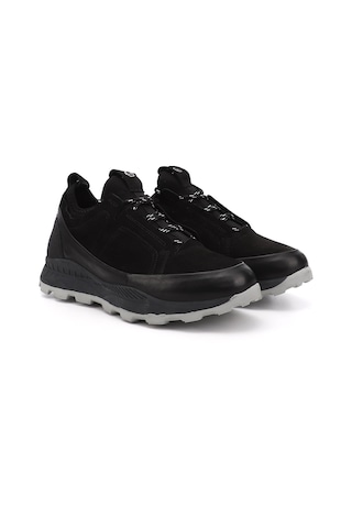 Gönderi(R) Erkek Siyah Bağcıklı Hakiki Deri Comfort Sneaker Ddma74202211 Siyah