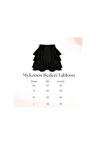 Hırsch Siyah Kadın Mykonos Yazlık Basic Etek Siyah