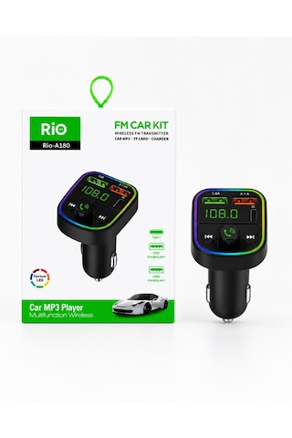 Kablosuz Araç Mp3 Çalar Fm Transmitter Type-c Girişi Ve Çift Usb Şarj Portu