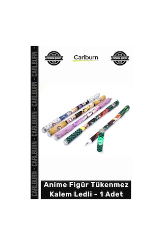 Kalem Işıklı Hediye Karakter Koleksiyon Figürlü Ofis Okul Anime Figür Tükenmez Kalem Ledli